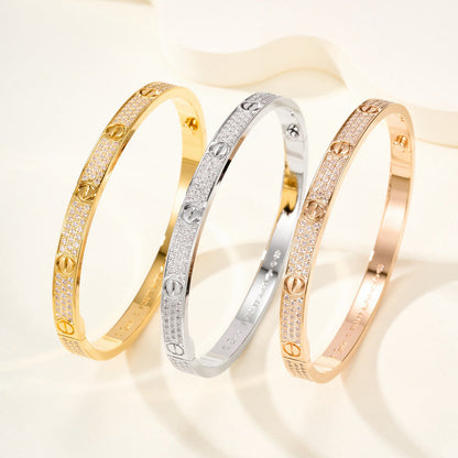 [Angela Jewelry]LOVE BRACELET 4.8MM DIAMOND-PAVED