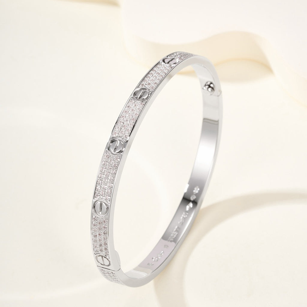 [Angela Jewelry]LOVE BRACELET 4.8MM DIAMOND-PAVED