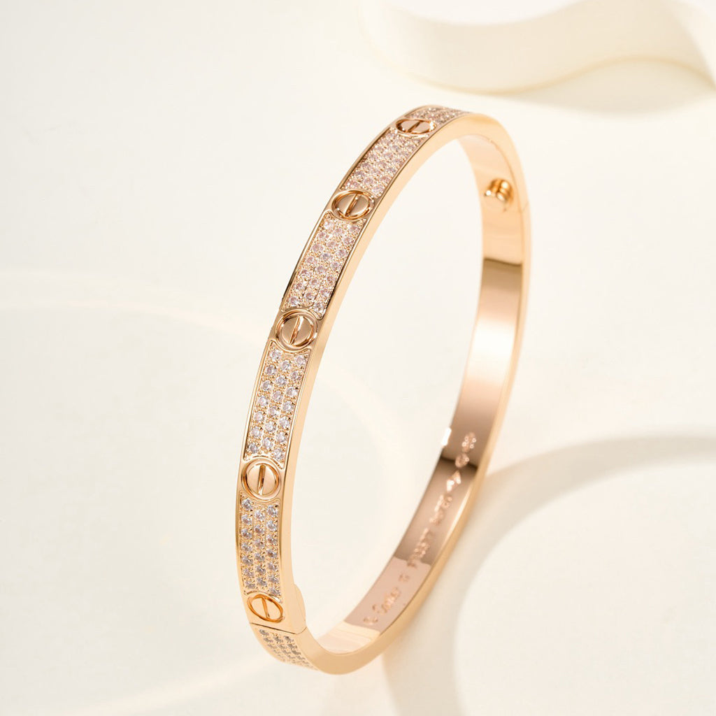 [Angela Jewelry]LOVE BRACELET 4.8MM DIAMOND-PAVED