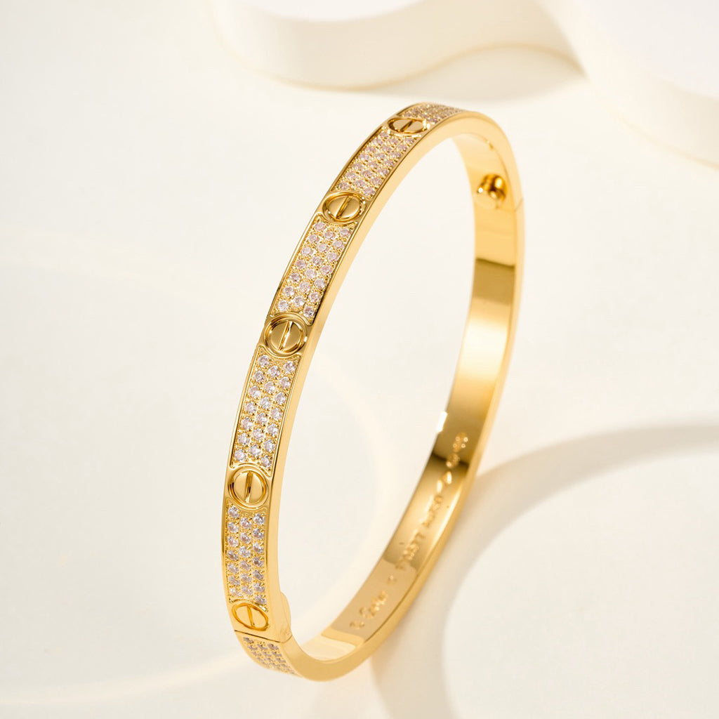 [Angela Jewelry]LOVE BRACELET 4.8MM DIAMOND-PAVED
