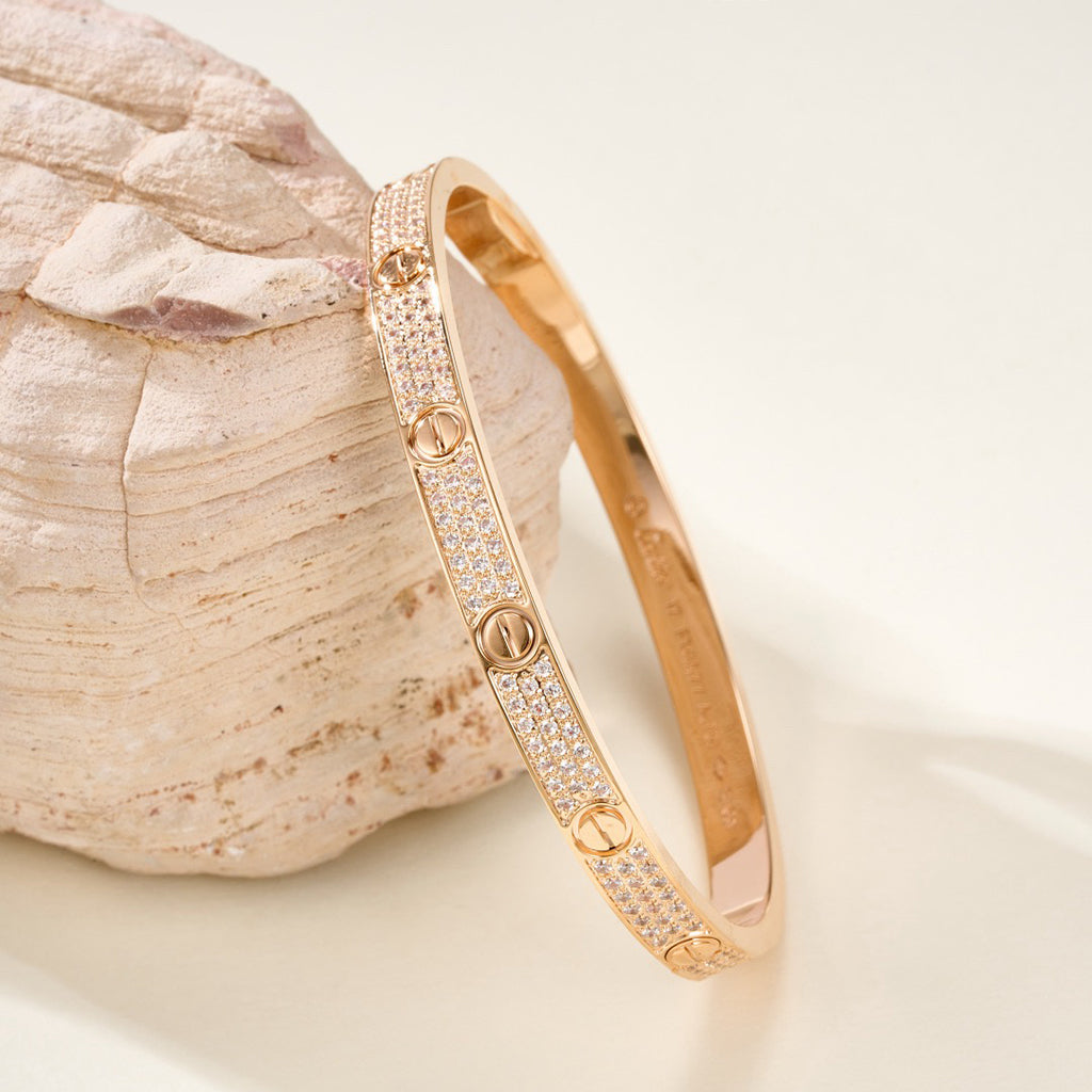 [Angela Jewelry]LOVE BRACELET 4.8MM DIAMOND-PAVED
