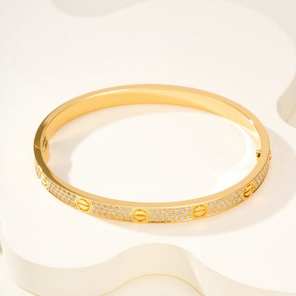 [Angela Jewelry]LOVE BRACELET 4.8MM DIAMOND-PAVED