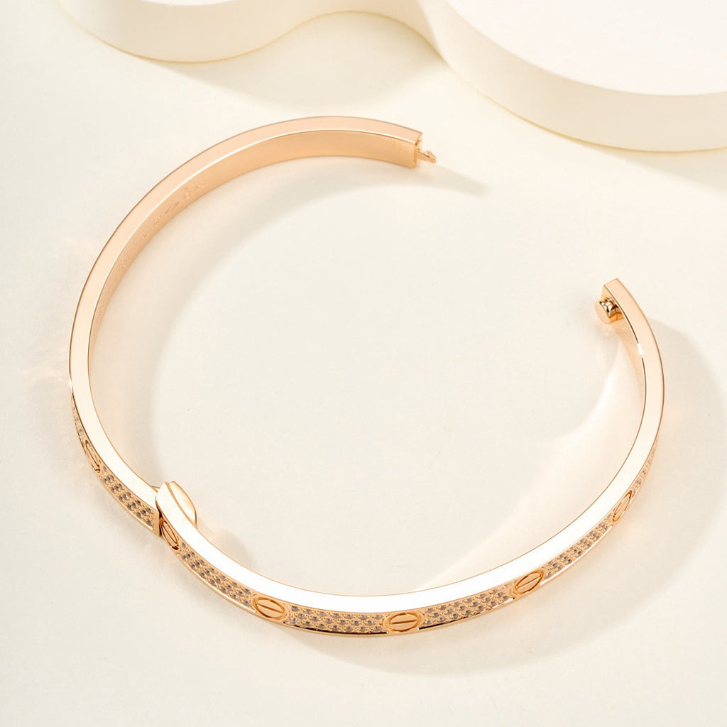 [Angela Jewelry]LOVE BRACELET 4.8MM DIAMOND-PAVED