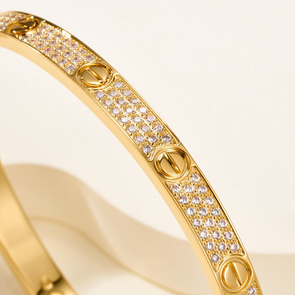 [Angela Jewelry]LOVE BRACELET 4.8MM DIAMOND-PAVED