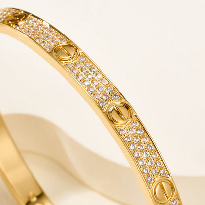 [Angela Jewelry]LOVE BRACELET 4.8MM DIAMOND-PAVED
