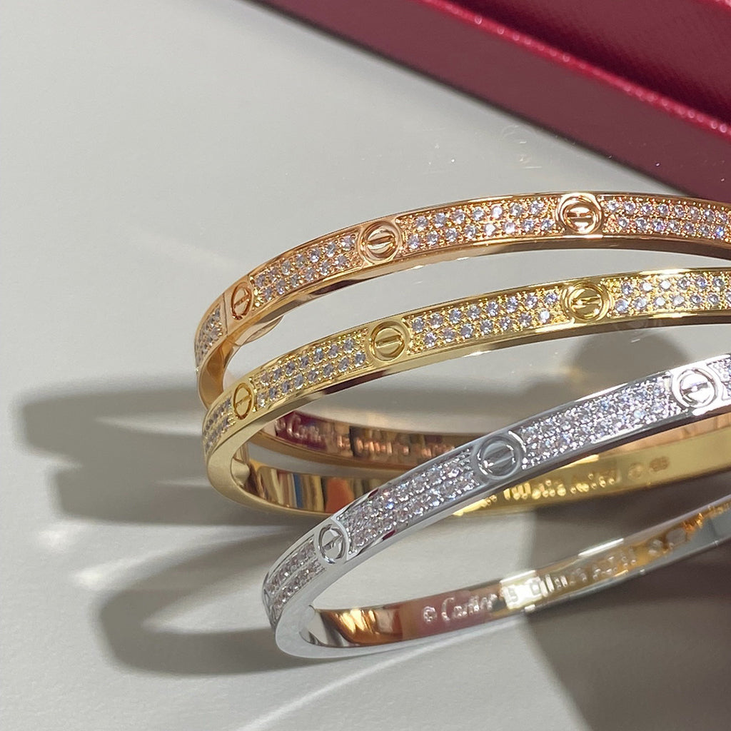 [Angela Jewelry]LOVE BRACELET 3.65MM DIAMOND-PAVED
