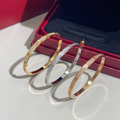 [Angela Jewelry]LOVE BRACELET 3.65MM DIAMOND-PAVED
