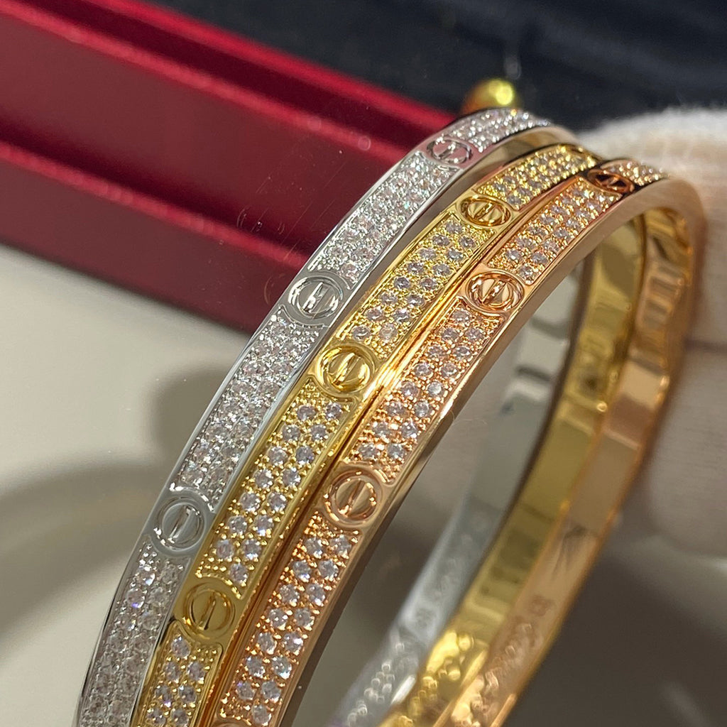 [Angela Jewelry]LOVE BRACELET 3.65MM DIAMOND-PAVED