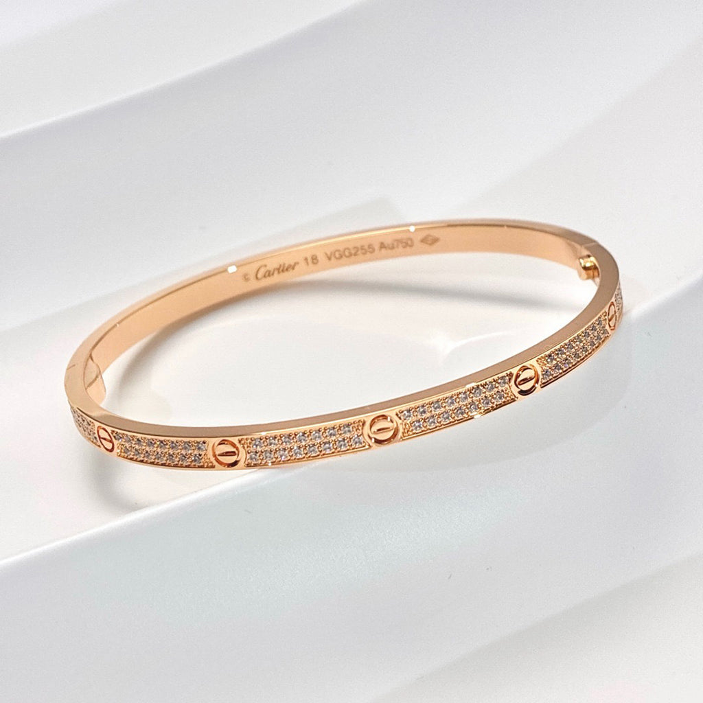 [Angela Jewelry]LOVE BRACELET 3.65MM DIAMOND-PAVED
