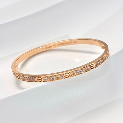 [Angela Jewelry]LOVE BRACELET 3.65MM DIAMOND-PAVED