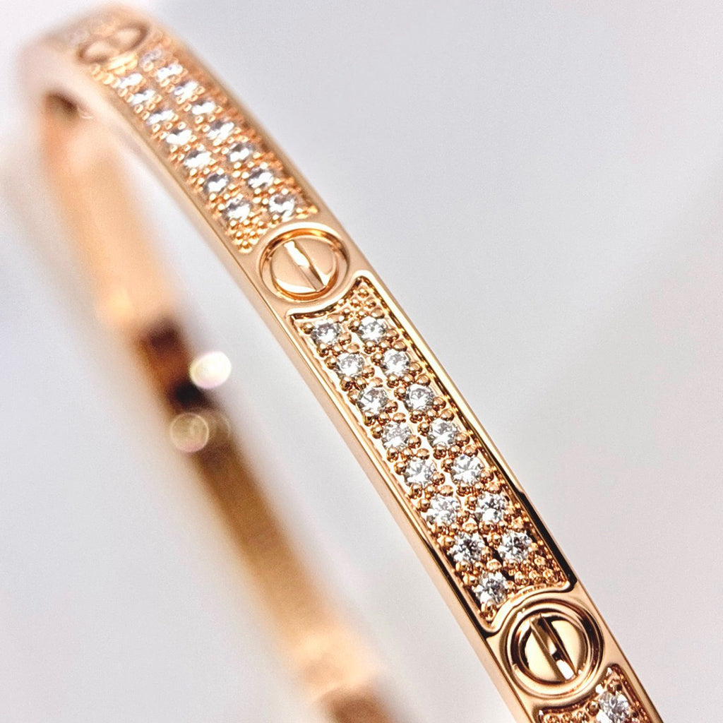[Angela Jewelry]LOVE BRACELET 3.65MM DIAMOND-PAVED
