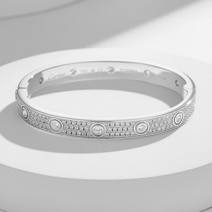 [Angela Jewelry]LOVE BRACELET 6.1MM DIAMOND-PAVED 10 BIG DIAMONDS