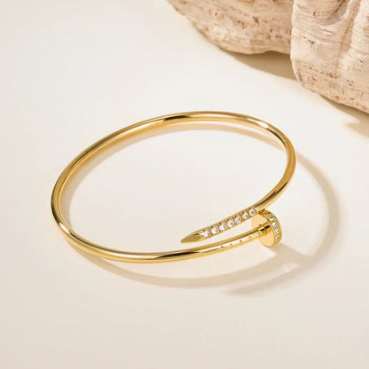 [Angela Jewelry] JUSTE Diamond & LOVE Diamond Bracelet Stack Set