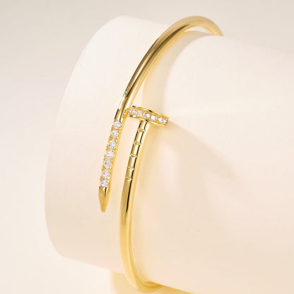 [Angela Jewelry] JUSTE Diamond & LOVE Diamond Bracelet Stack Set