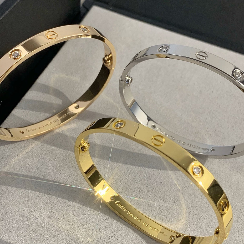 [Angela Jewelry]LOVE BRACELET 6.1MM 4 DIAMONDS