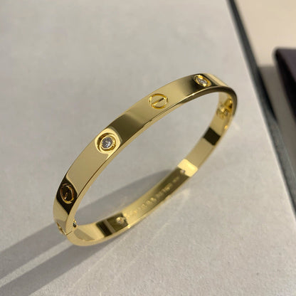 [Angela Jewelry]LOVE BRACELET 6.1MM 4 DIAMONDS