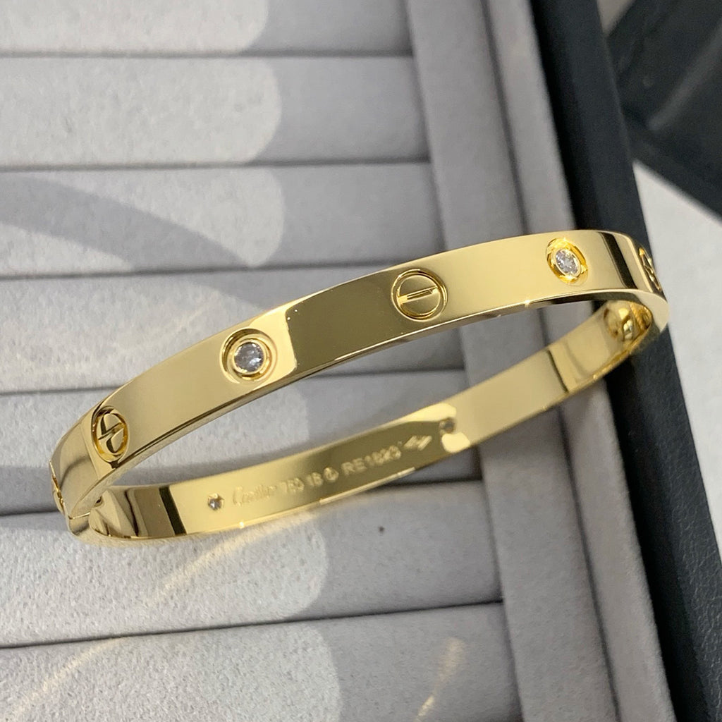 [Angela Jewelry]LOVE BRACELET 6.1MM 4 DIAMONDS