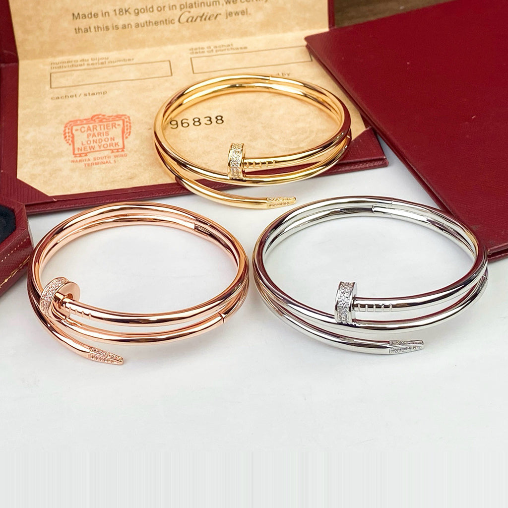 [Angela Jewelry]JUSTE BRACELET 3.5MM DOUBLE ROW DIAMOND