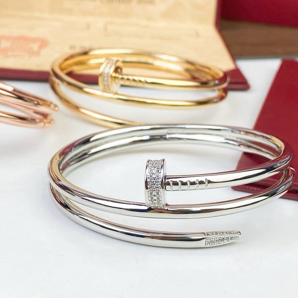 [Angela Jewelry]JUSTE BRACELET 3.5MM DOUBLE ROW DIAMOND