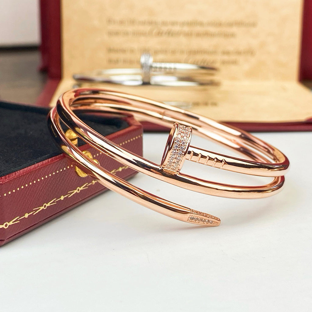 [Angela Jewelry]JUSTE BRACELET 3.5MM DOUBLE ROW DIAMOND