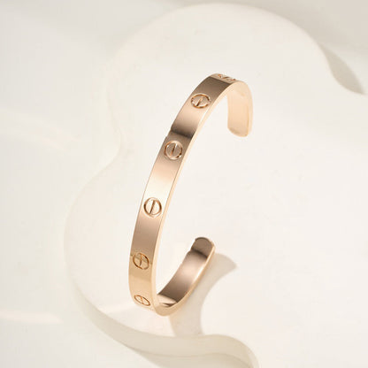 [Angela Jewelry]LOVE BRACELET 6.1MM OPEN CUFF