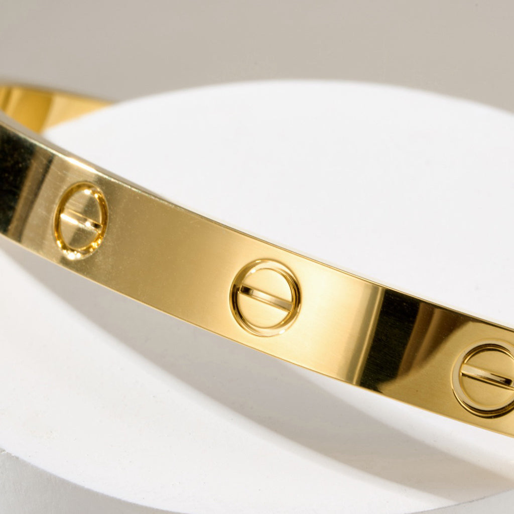 [Angela Jewelry]LOVE BRACELET 6.1MM OPEN CUFF