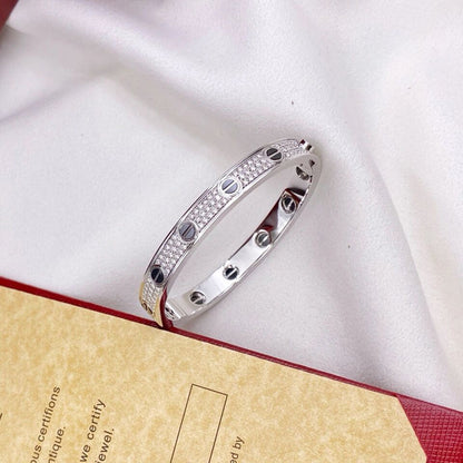 [Angela Jewelry]LOVE BRACELET 6.1MM DIAMOND-PAVED CERAMIC