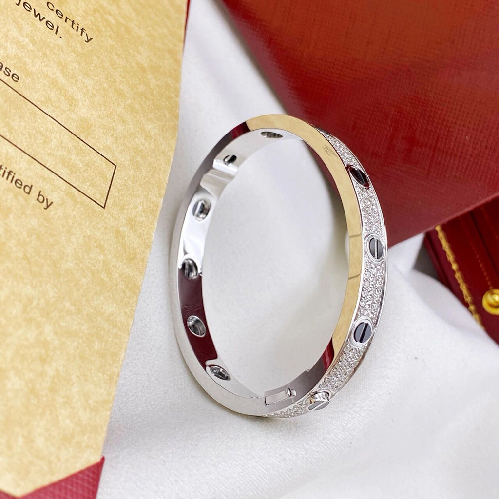 [Angela Jewelry]LOVE BRACELET 6.1MM DIAMOND-PAVED CERAMIC