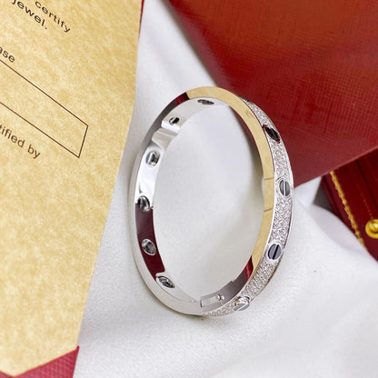 [Angela Jewelry]LOVE BRACELET 6.1MM DIAMOND-PAVED CERAMIC