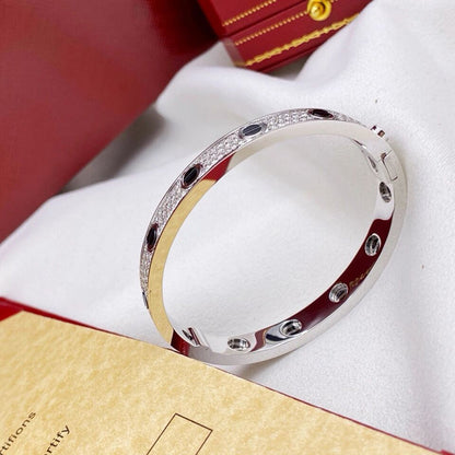 [Angela Jewelry]LOVE BRACELET 6.1MM DIAMOND-PAVED CERAMIC