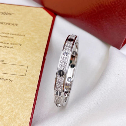 [Angela Jewelry]LOVE BRACELET 6.1MM DIAMOND-PAVED CERAMIC