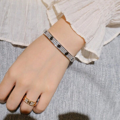 [Angela Jewelry]LOVE BRACELET 6.1MM DIAMOND-PAVED CERAMIC