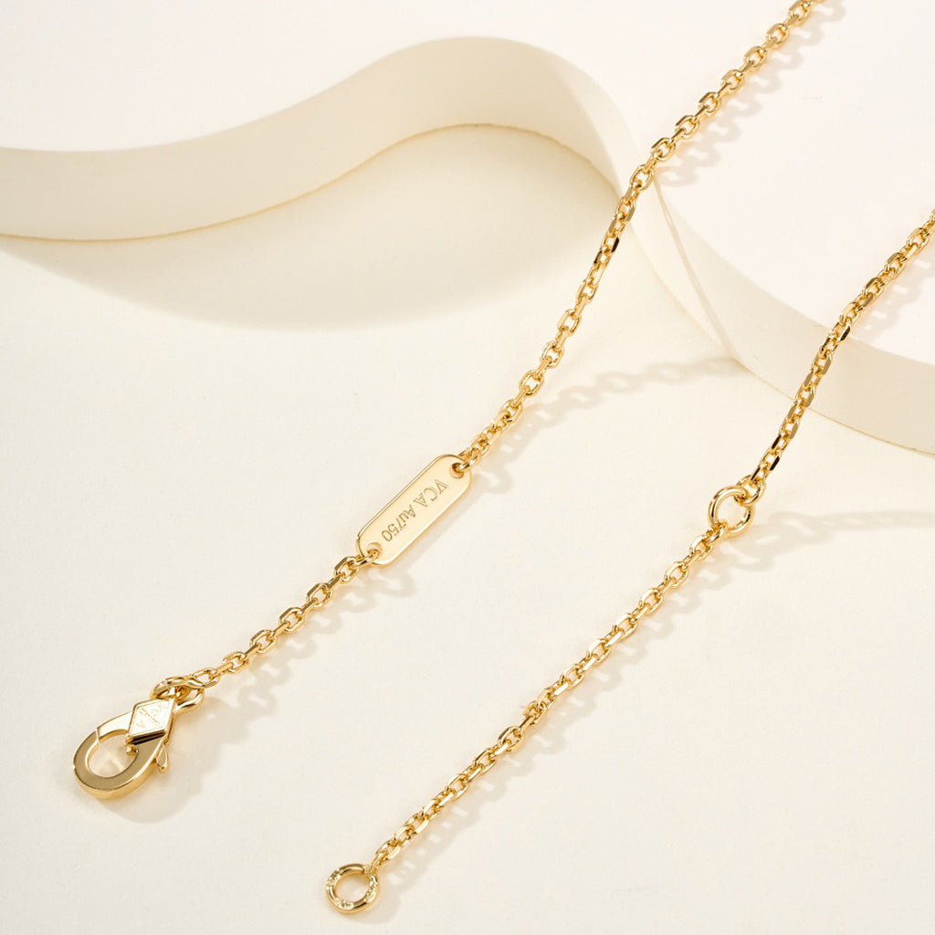 [Angela Jewelry]FLOWERLACE NECKLACE 5 DIAMONDS