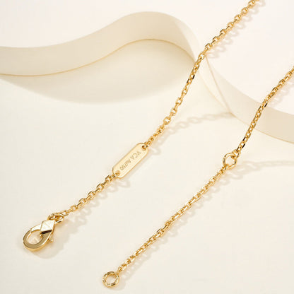 [Angela Jewelry]FLOWERLACE NECKLACE 5 DIAMONDS