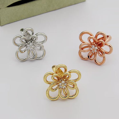[Angela Jewelry] FLOWERLACE RING 5 DIAMONDS