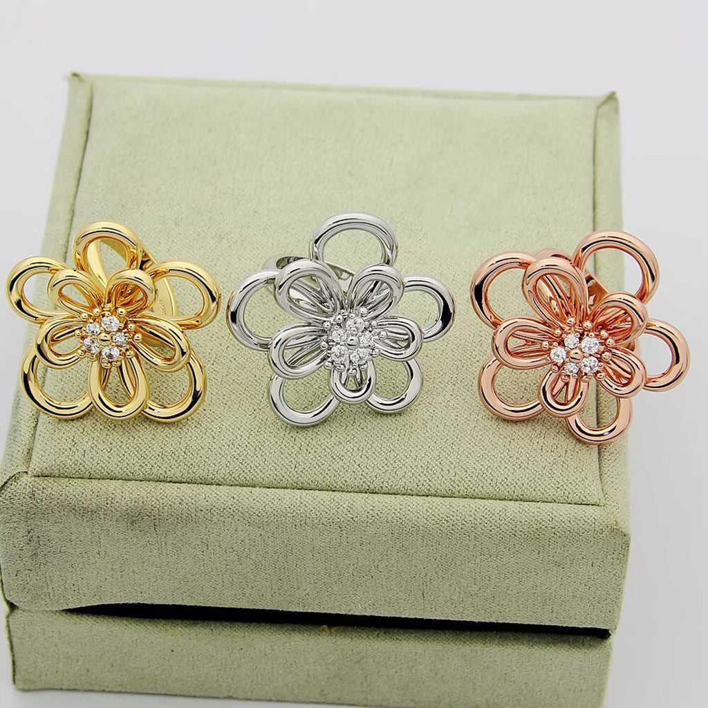 [Angela Jewelry] FLOWERLACE RING 5 DIAMONDS
