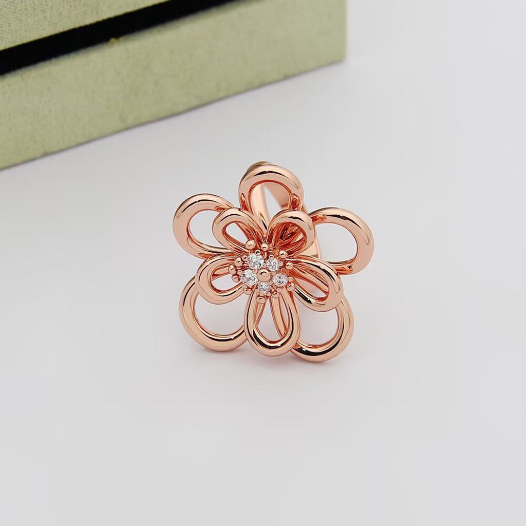 [Angela Jewelry] FLOWERLACE RING 5 DIAMONDS