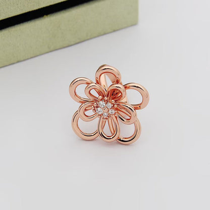[Angela Jewelry] FLOWERLACE RING 5 DIAMONDS