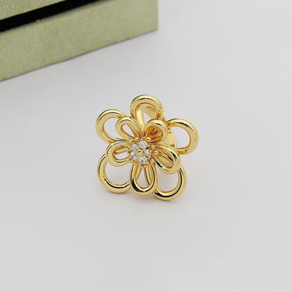 [Angela Jewelry] FLOWERLACE RING 5 DIAMONDS