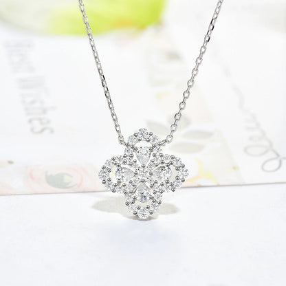 [Angela Jewellery]LOOP NECKLACE FULL MOTIF DIAMOND 16MM MULTIPLE COLORS