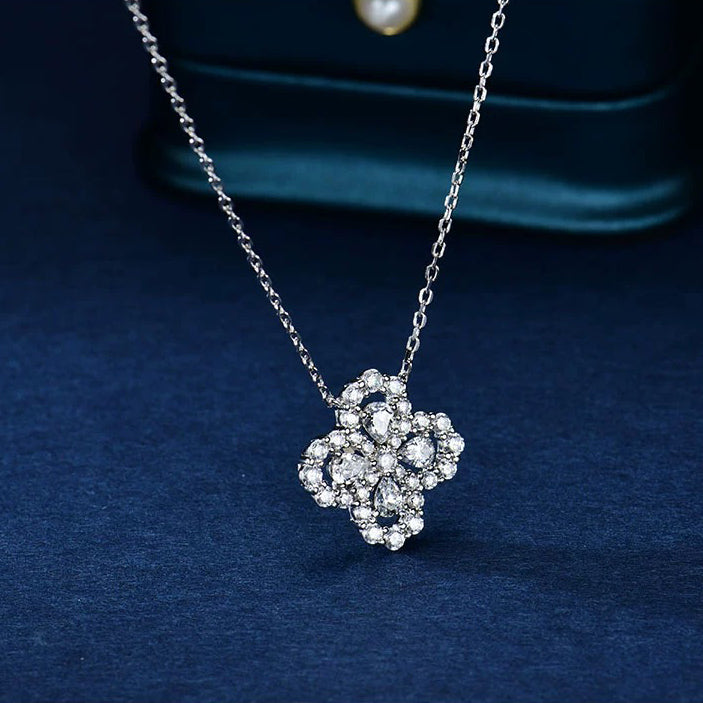 [Angela Jewellery]LOOP NECKLACE FULL MOTIF DIAMOND 16MM MULTIPLE COLORS