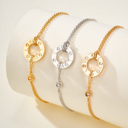 [Angela Jewelry]LOVE BRACELET 2 DIAMOND