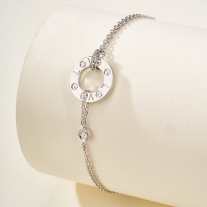 [Angela Jewelry]LOVE BRACELET 2 DIAMOND