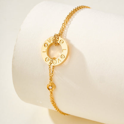 [Angela Jewelry]LOVE BRACELET 2 DIAMOND