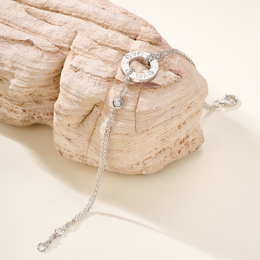 [Angela Jewelry]LOVE BRACELET 2 DIAMOND