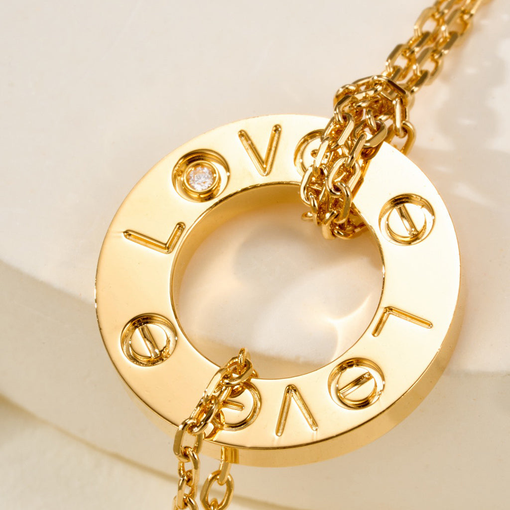 [Angela Jewelry]LOVE BRACELET 2 DIAMOND