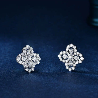 [アンジェラジュエリー]ループイヤリング フルモチーフ ダイヤモンド 16mm