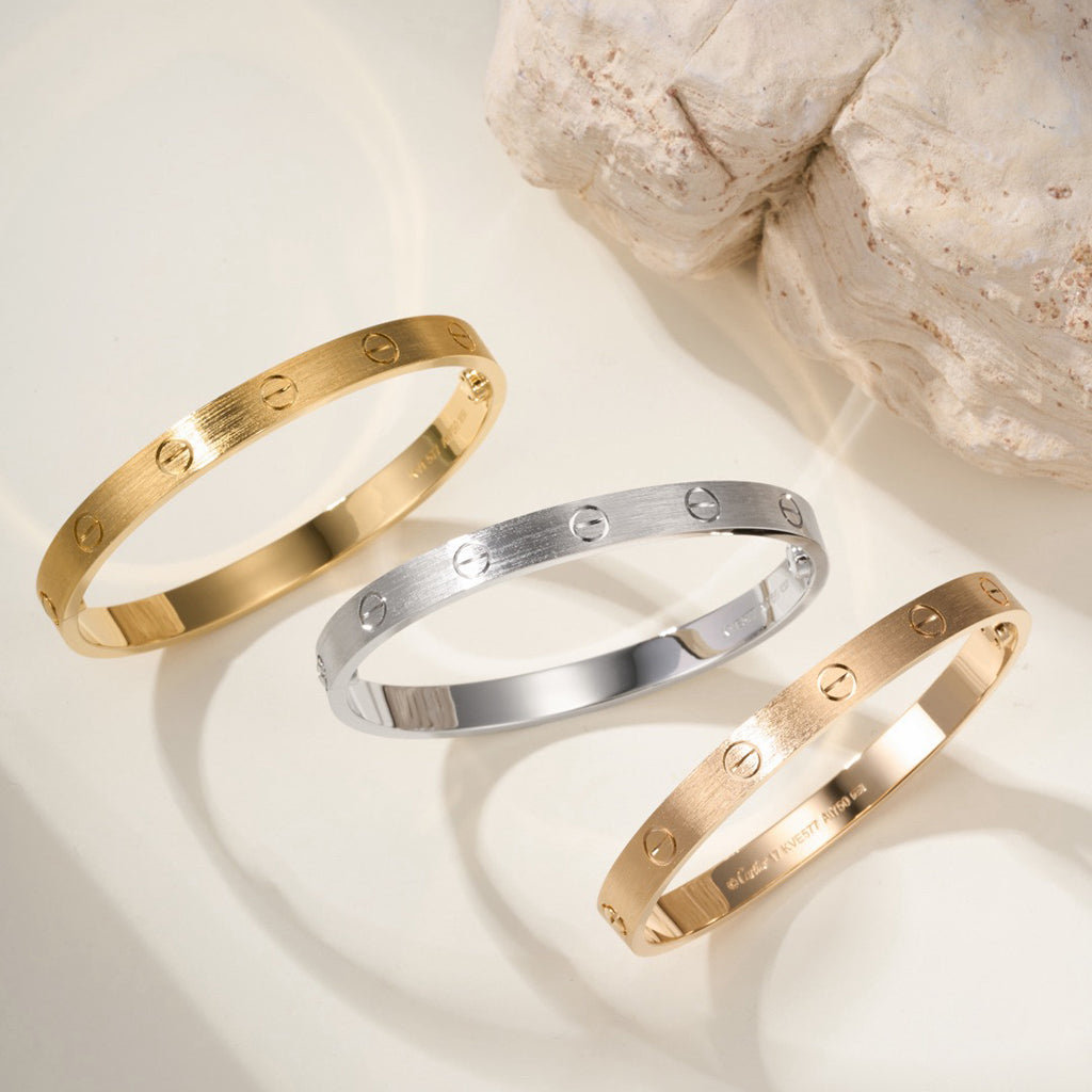 [Angela Jewelry]LOVE BRACELET 6.1MM BRUSHED