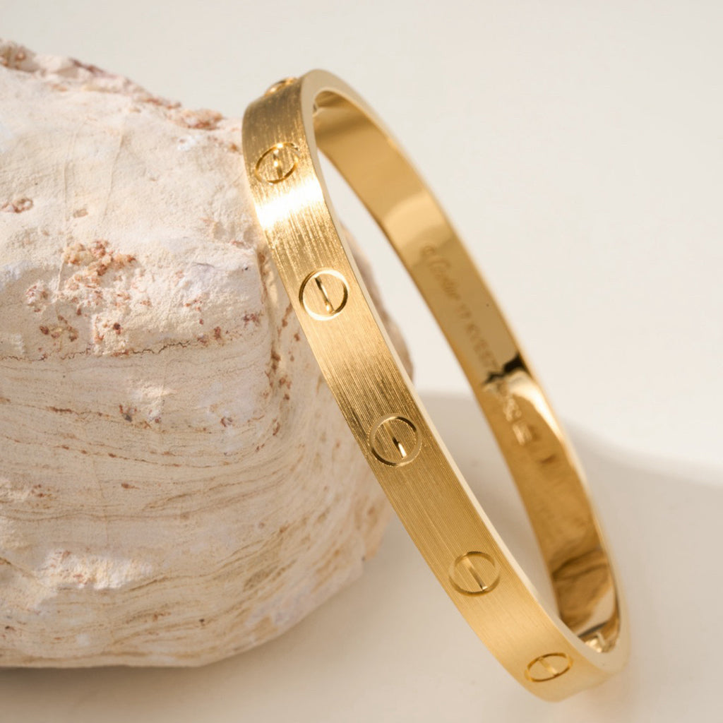 [Angela Jewelry]LOVE BRACELET 6.1MM BRUSHED