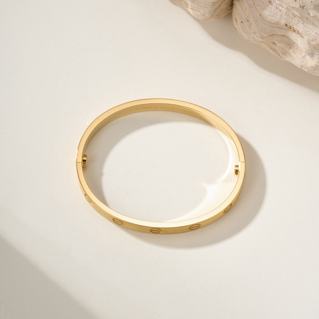 [Angela Jewelry]LOVE BRACELET 6.1MM BRUSHED